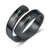 Ribbons Engraved Ring